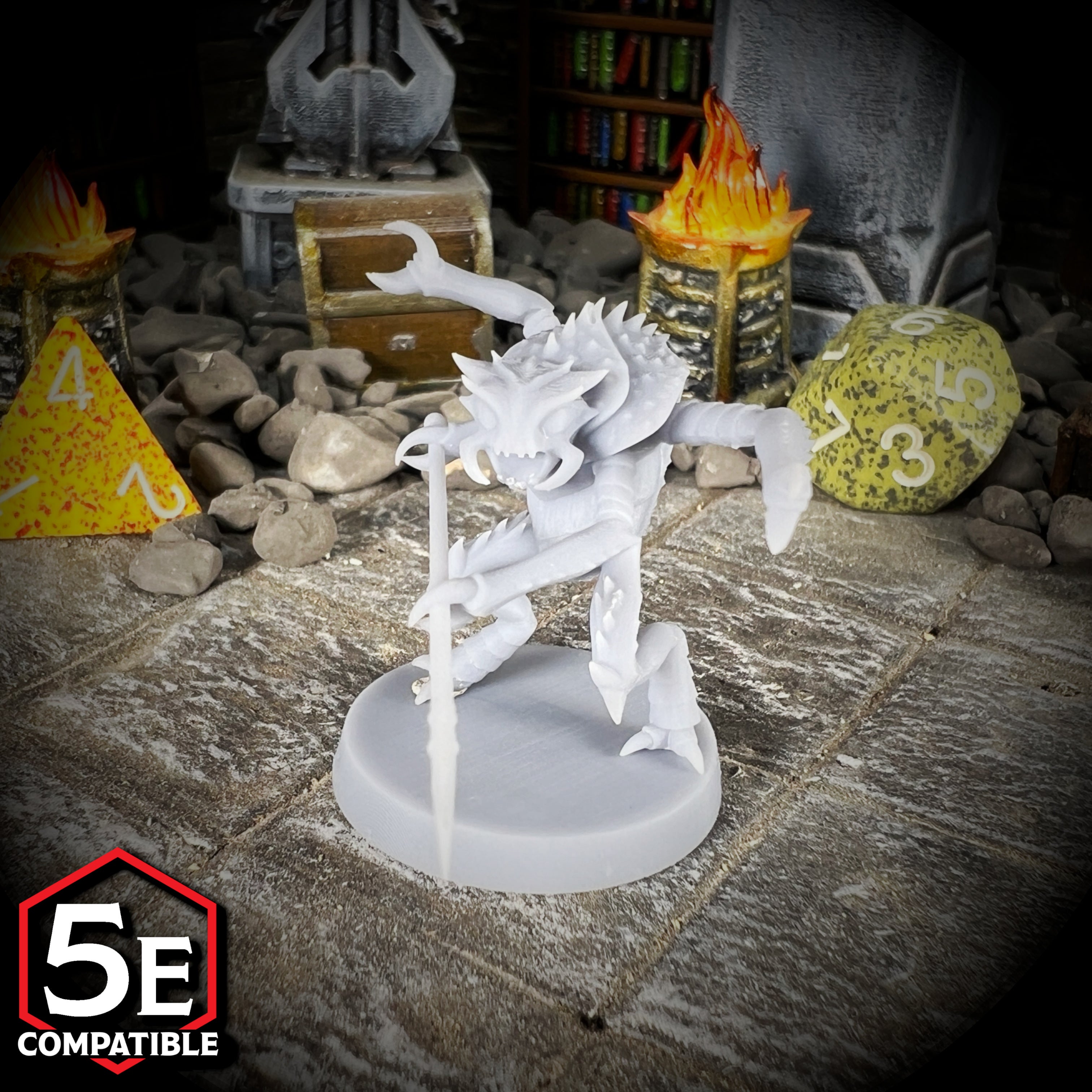 Merrenoloth Mini Mezzoloth - 28mm 32mm DND Miniatures D&D Minis Dungeons and Dragons ...