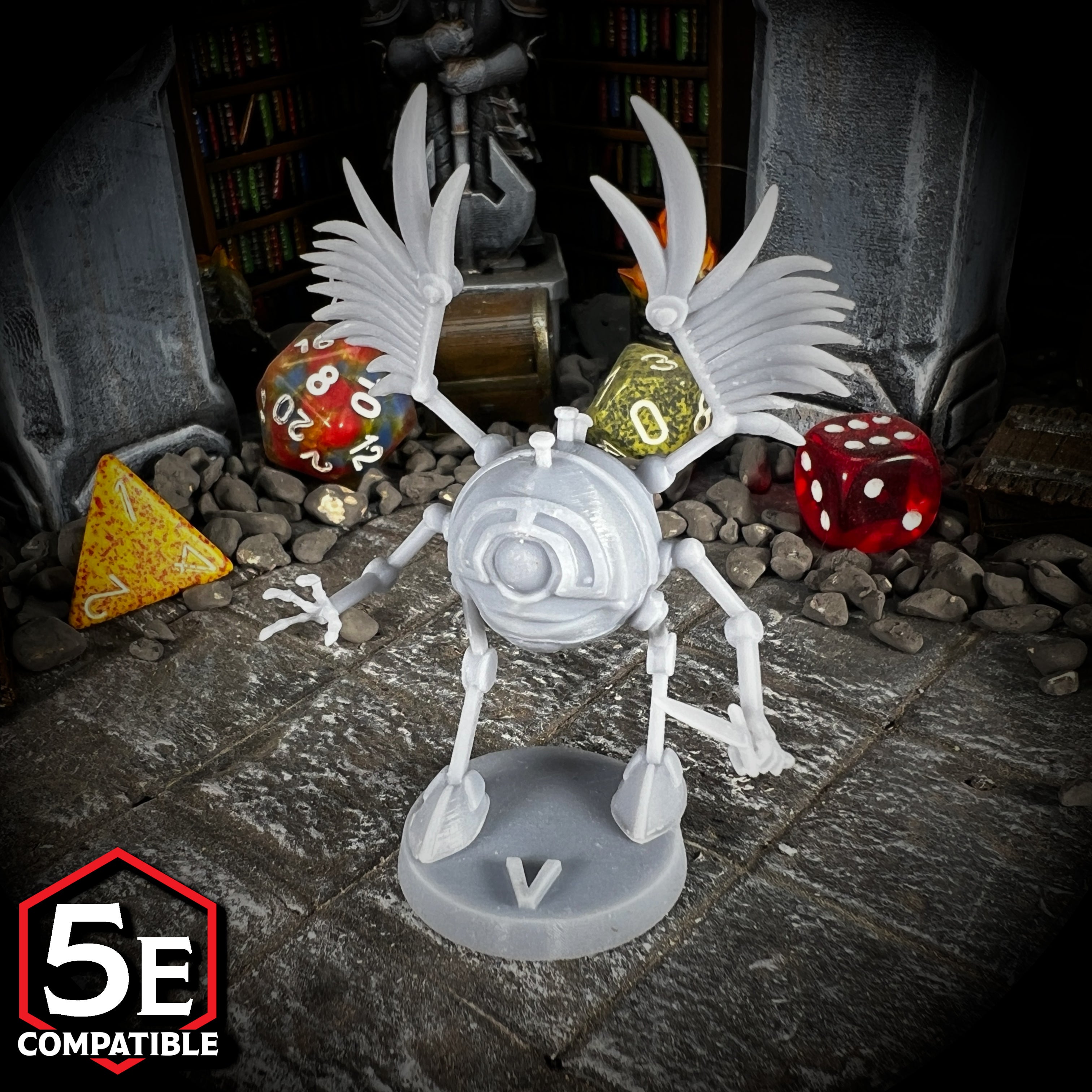 The highest quality, reasonably priced 28mm scale Modron Monodrone miniatures for Dungeons & Dragons, Pathfinder, GURPS, and other TTRPGS!