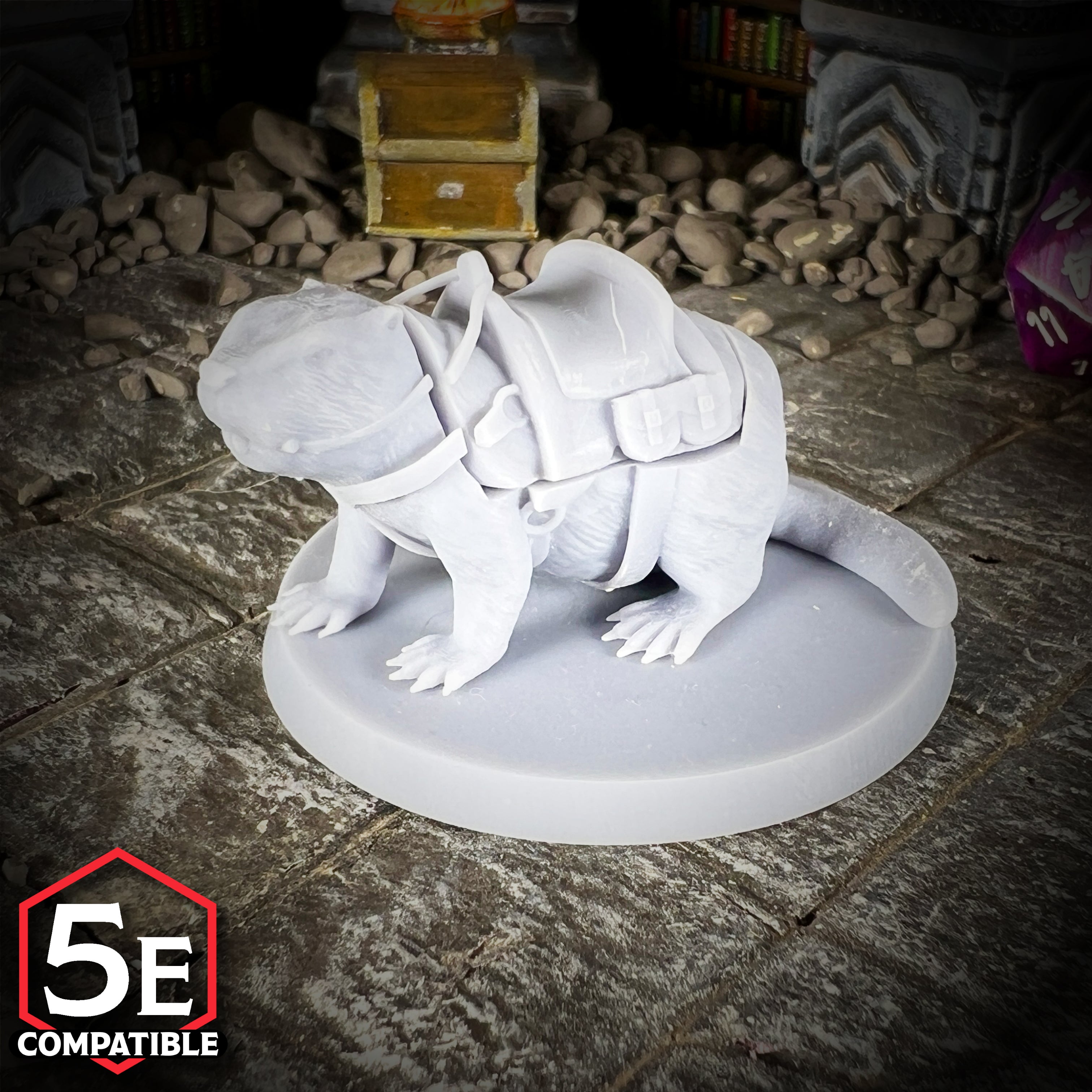 Giant Beaver Transformer Mount - 28mm 32mm DND Miniatures D&D Minis Dungeons and Dragons