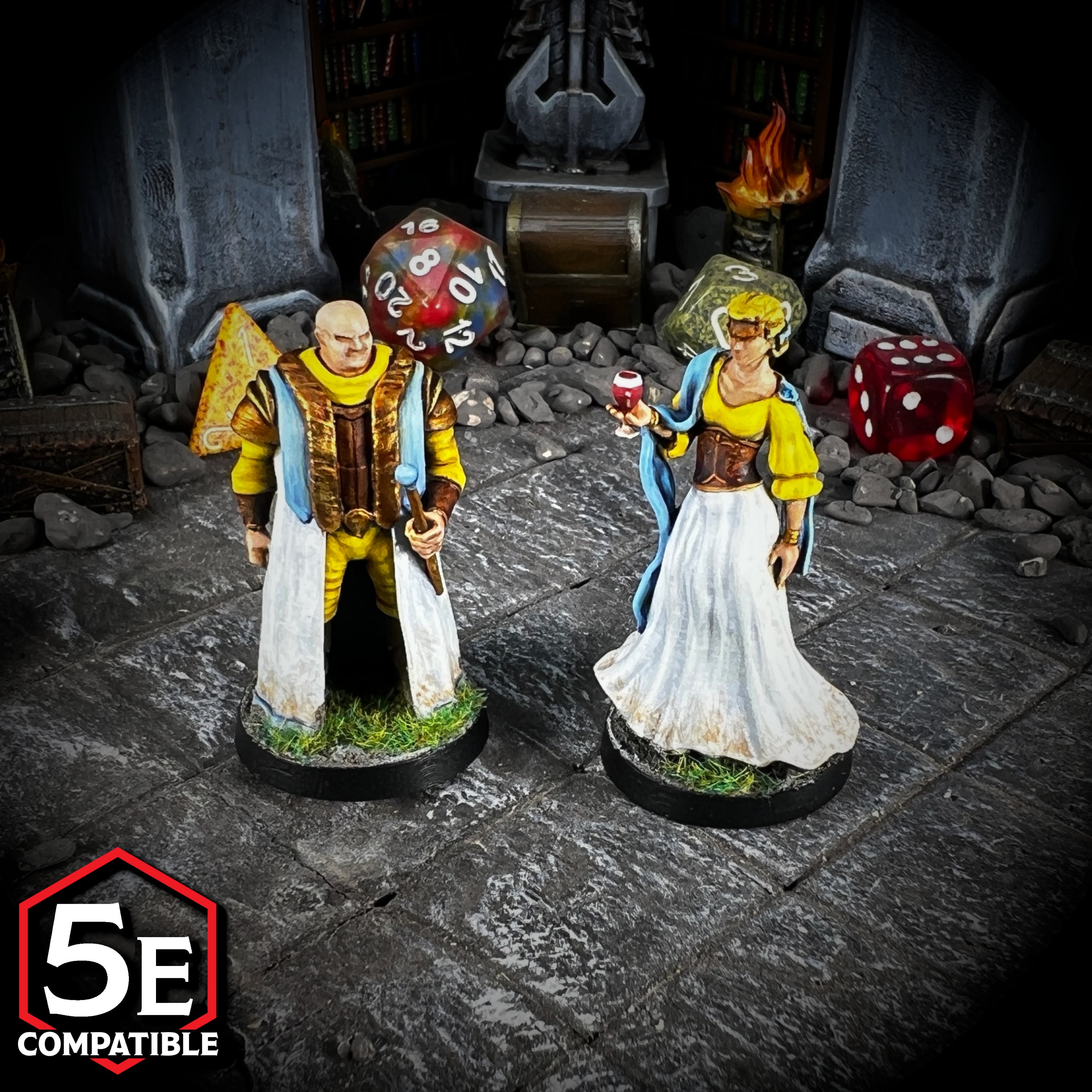The highest quality, reasonably priced 28mm scale Noble miniatures for Dungeons & Dragons, Pathfinder, GURPS, and other TTRPGS!