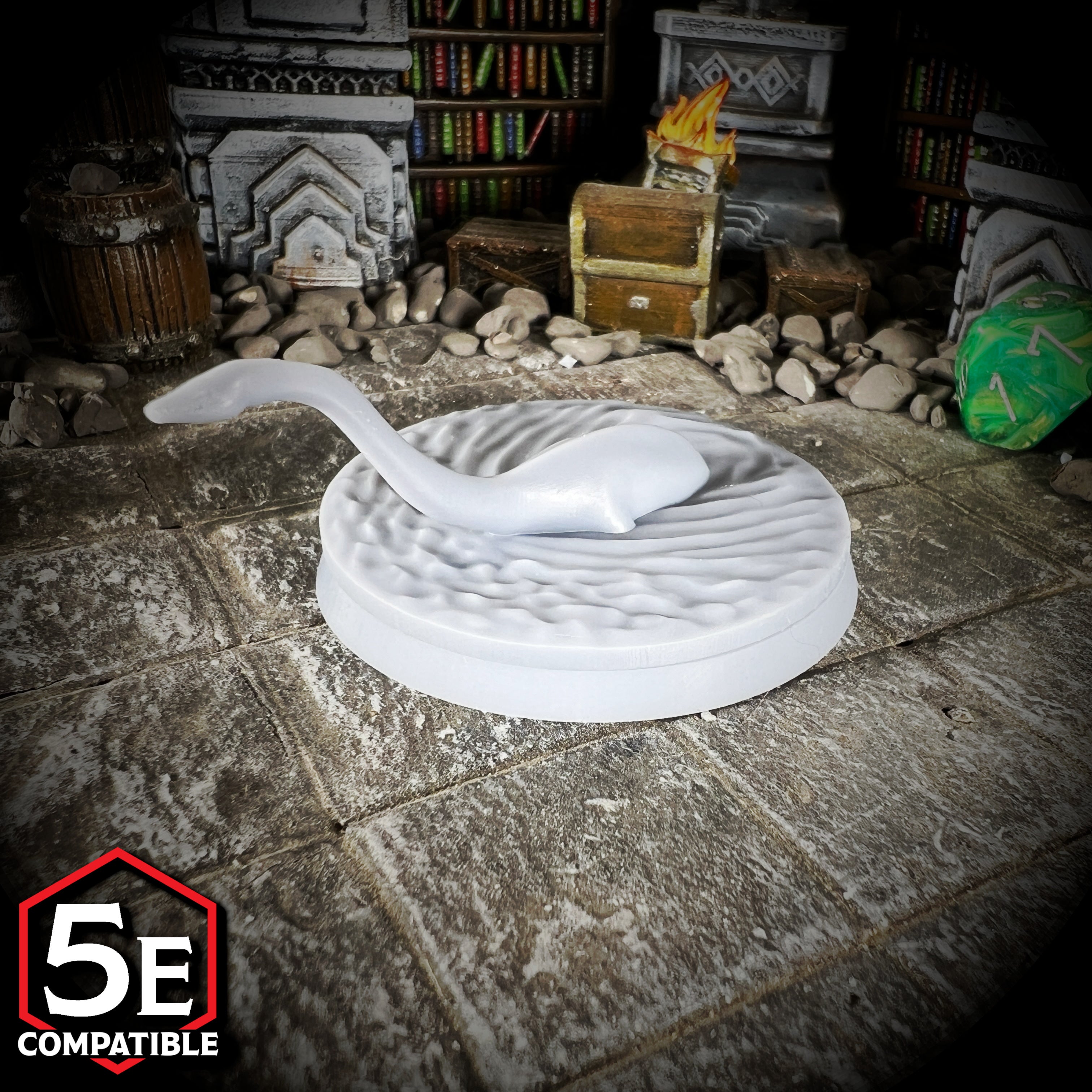 The highest quality, reasonably priced 28mm scale Plesiosaurus miniatures for Dungeons & Dragons, Pathfinder, GURPS, and other TTRPGS!