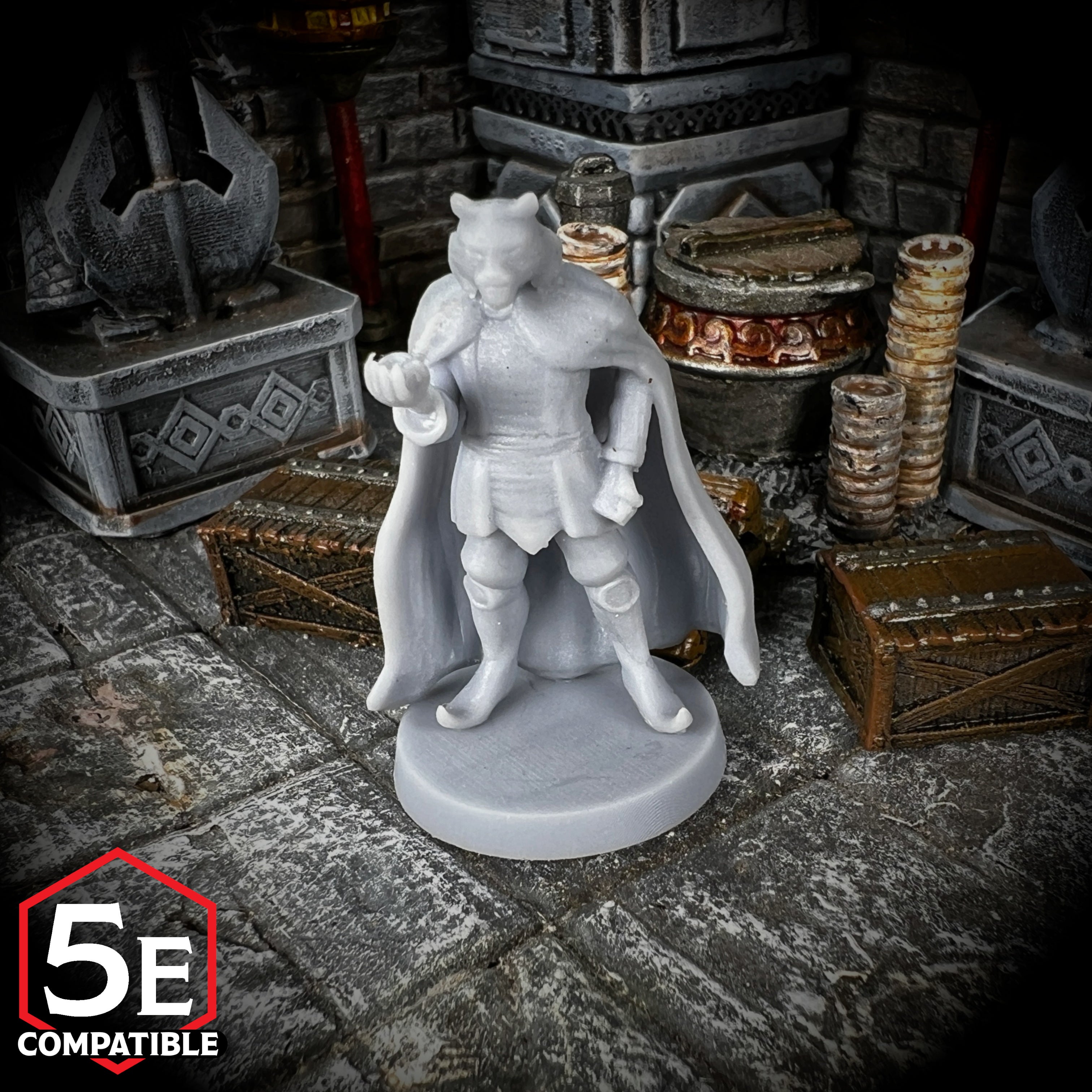 The highest quality, reasonably priced 28mm scale Rakshasa miniatures for Dungeons & Dragons, Pathfinder, GURPS, and other TTRPGS!