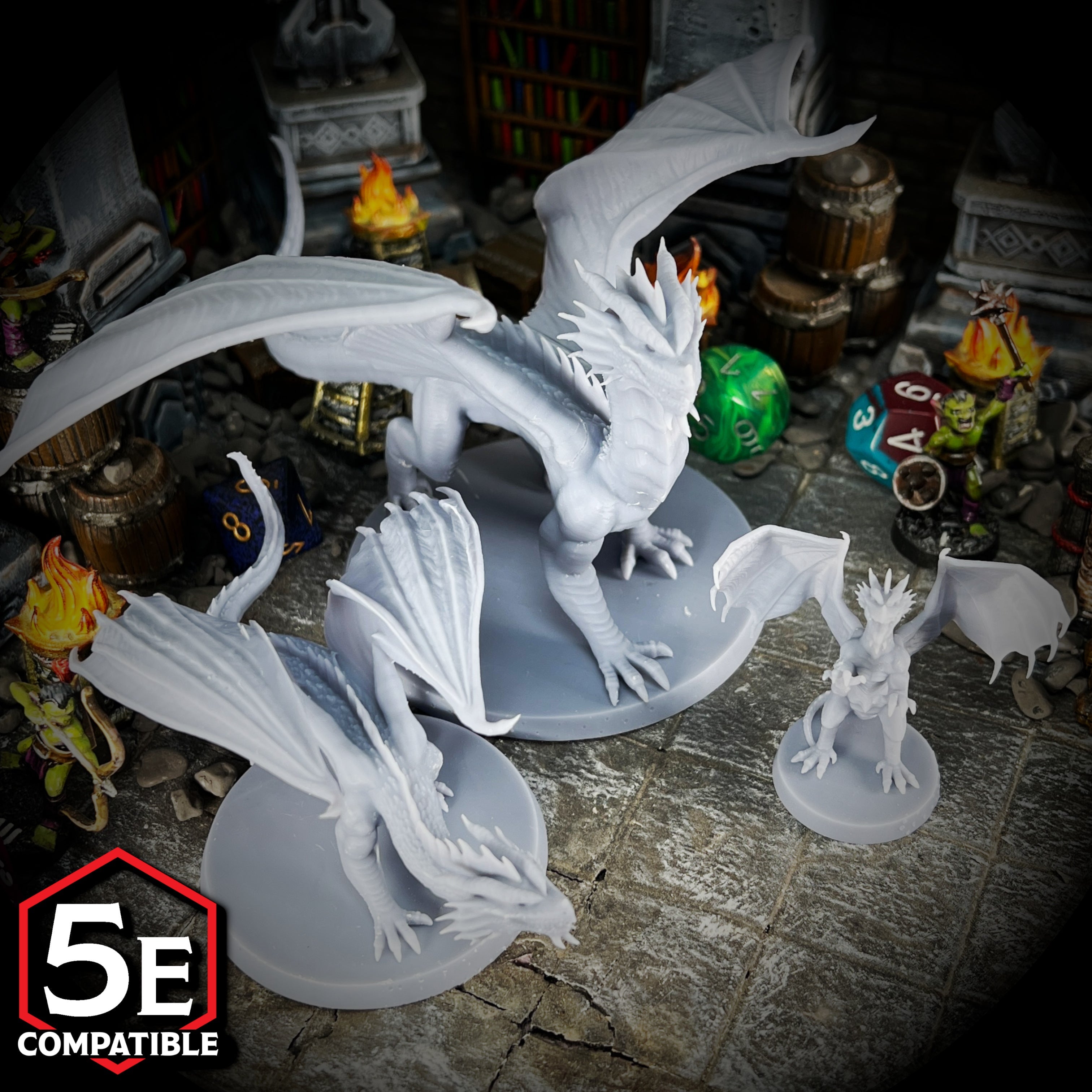 The highest quality, reasonably priced 28mm scale Red Dragon miniatures for Dungeons & Dragons, Pathfinder, GURPS, and other TTRPGS!