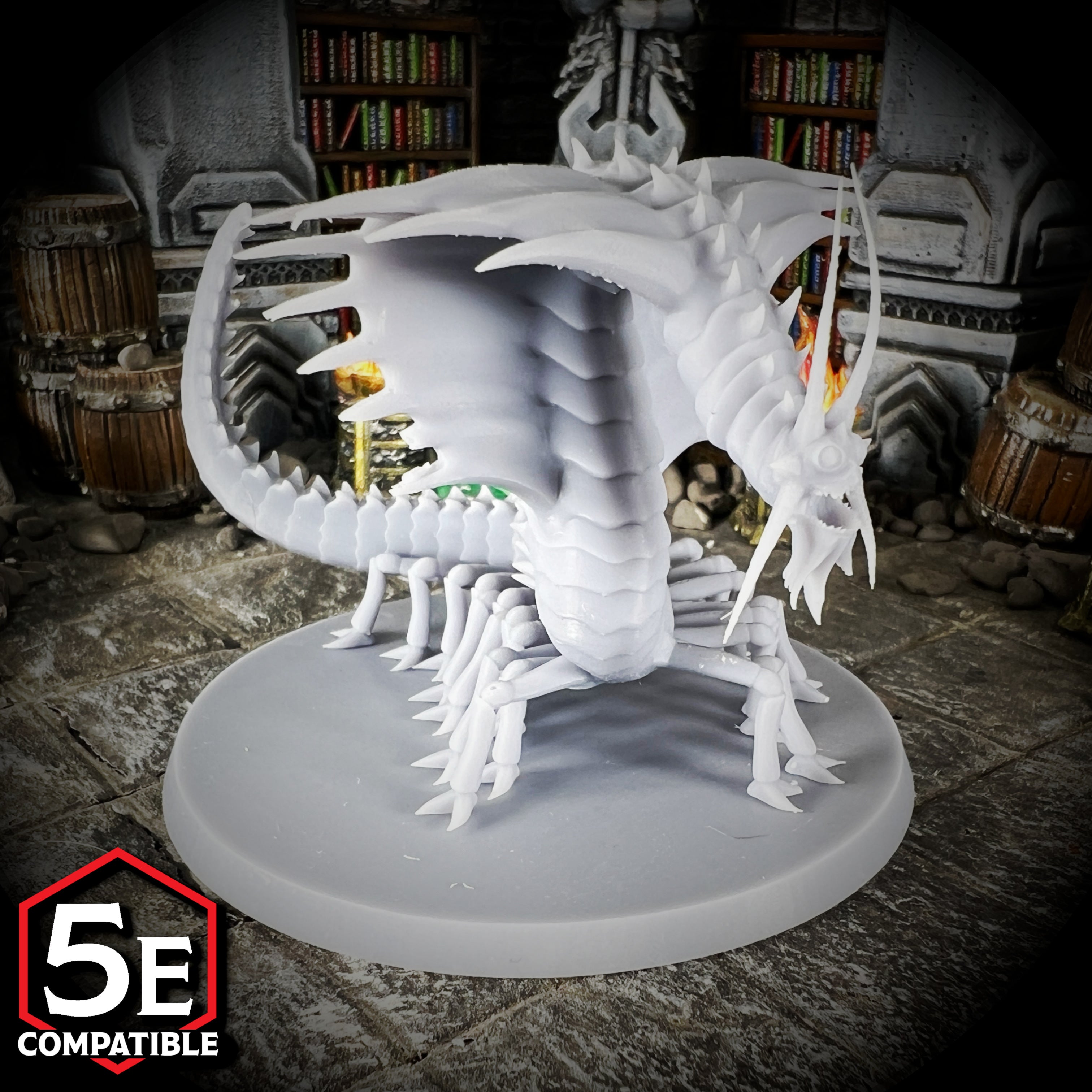 The highest quality, reasonably priced 28mm scale Remorhaz miniatures for Dungeons & Dragons, Pathfinder, GURPS, and other TTRPGS!