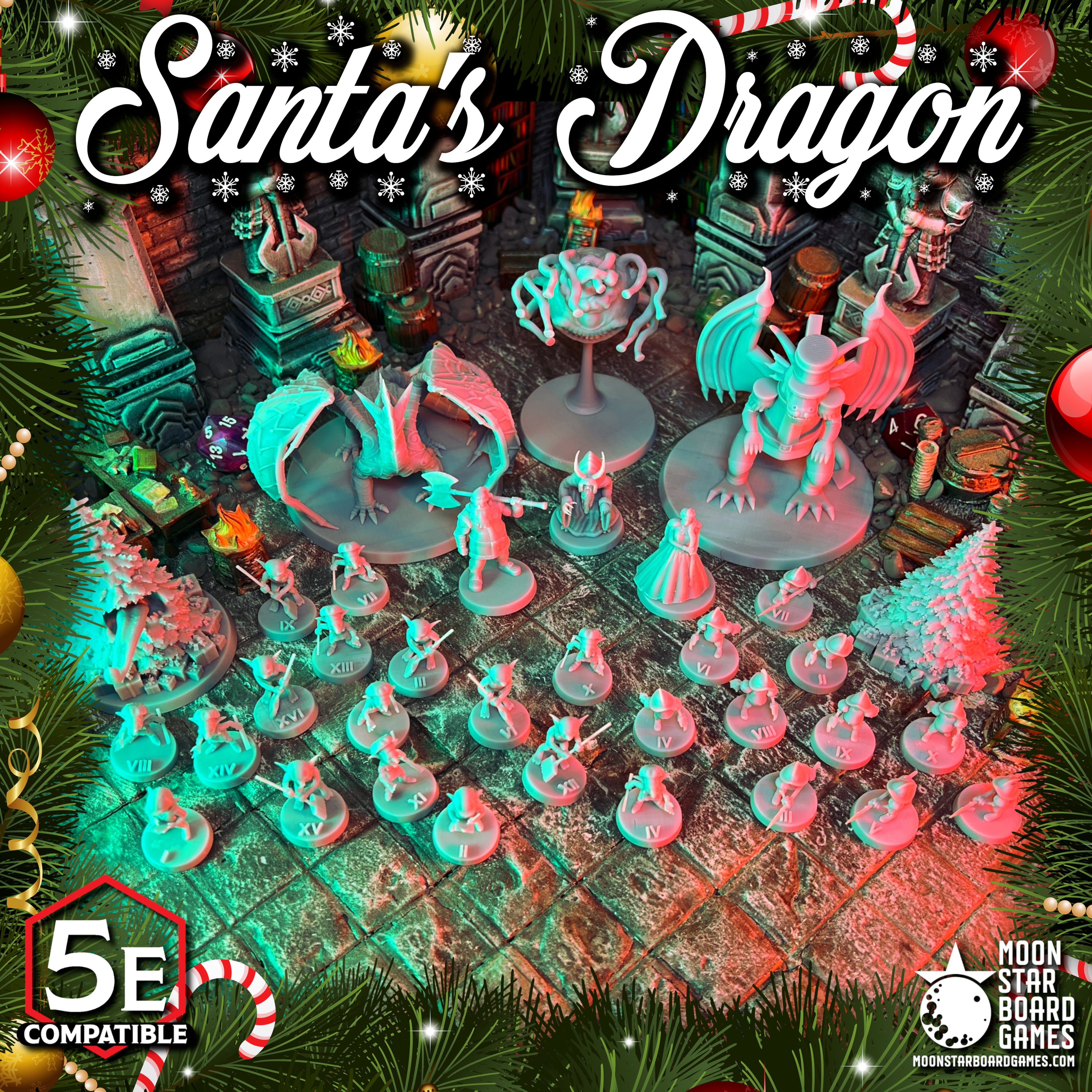 Santa's Dragon - 27pc - CHRISTMAS ADVENTURE PACK