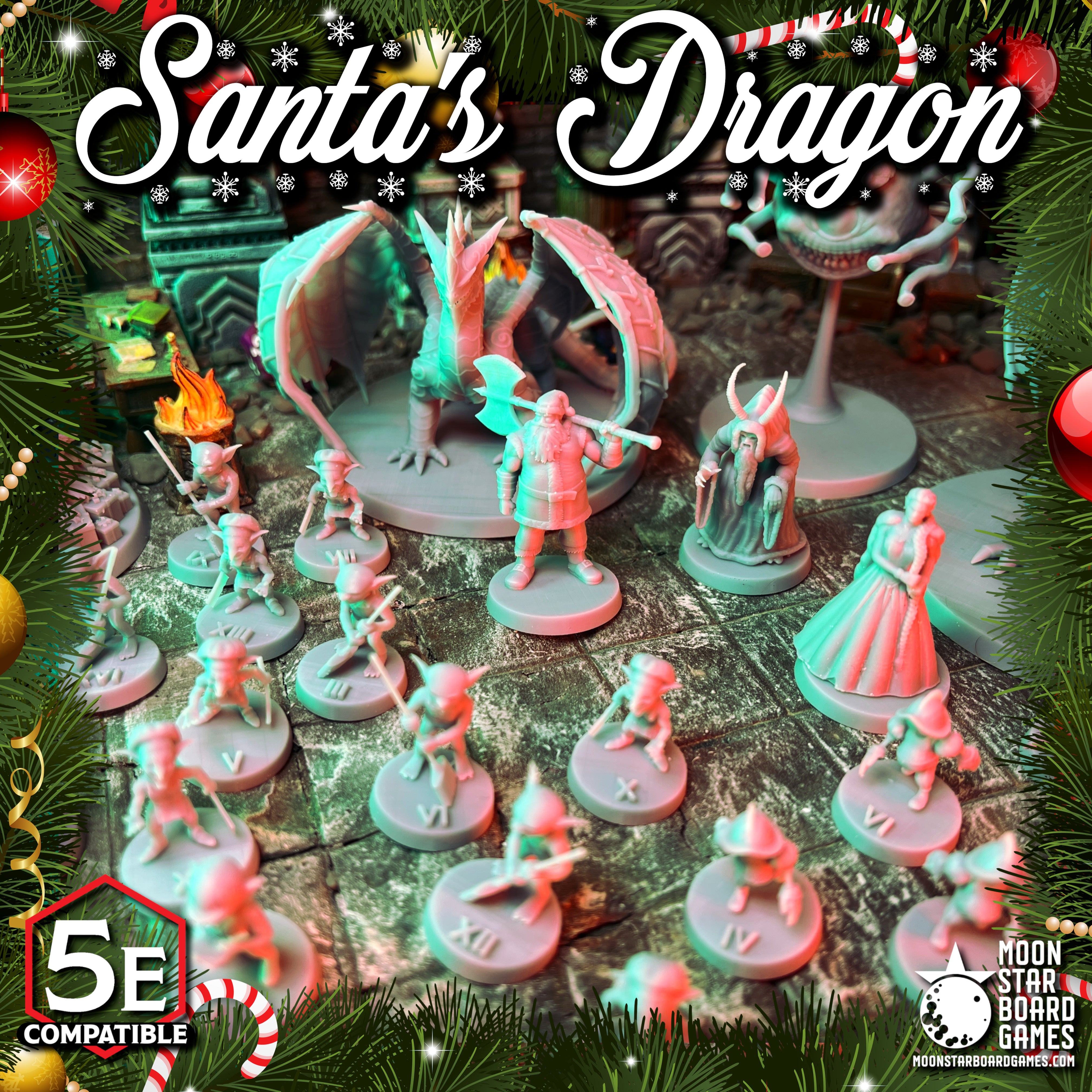 Santa's Dragon - 27pc - CHRISTMAS ADVENTURE PACK