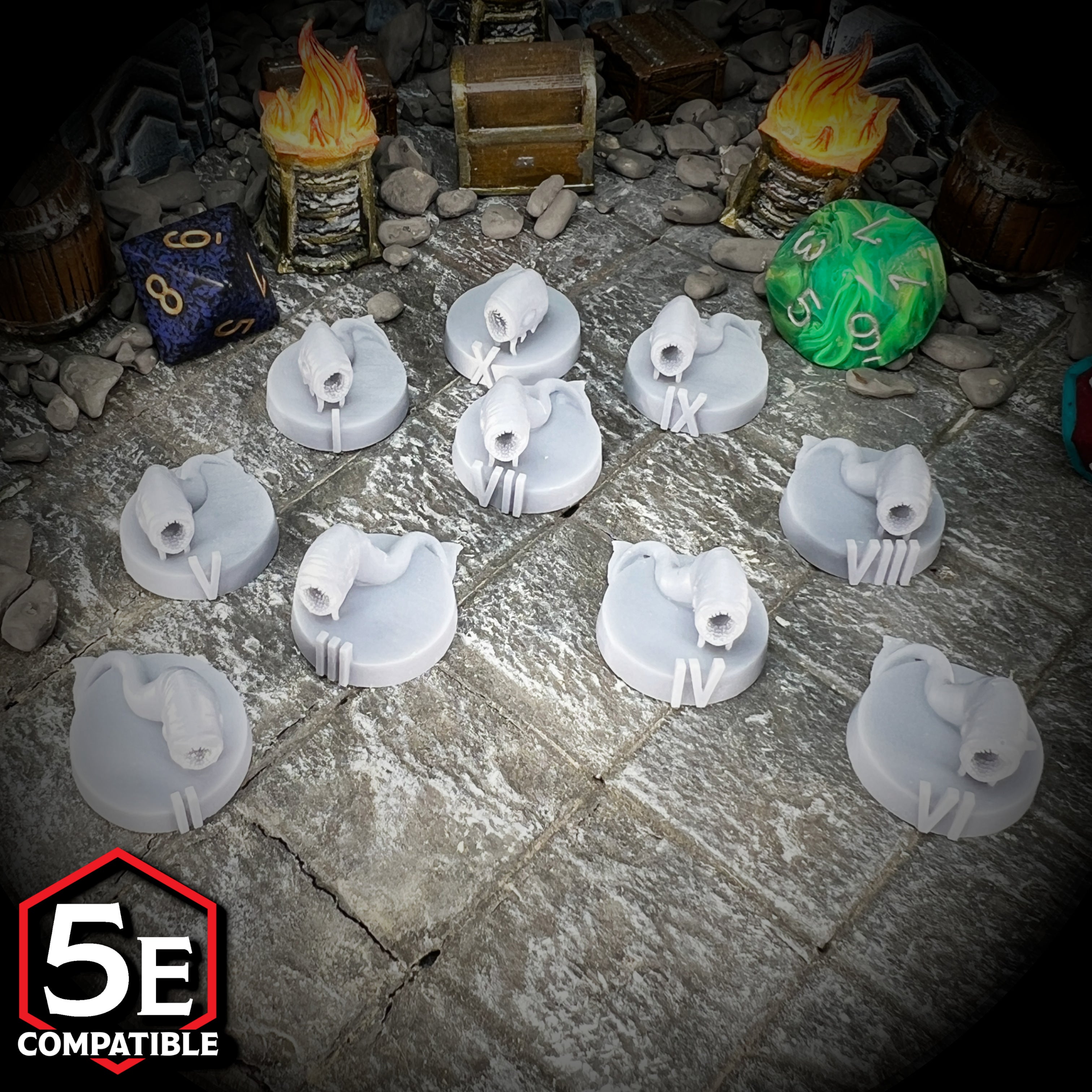 The highest quality, reasonably priced 28mm scale Slaad Tadpole miniatures for Dungeons & Dragons, Pathfinder, GURPS, and other TTRPGs!