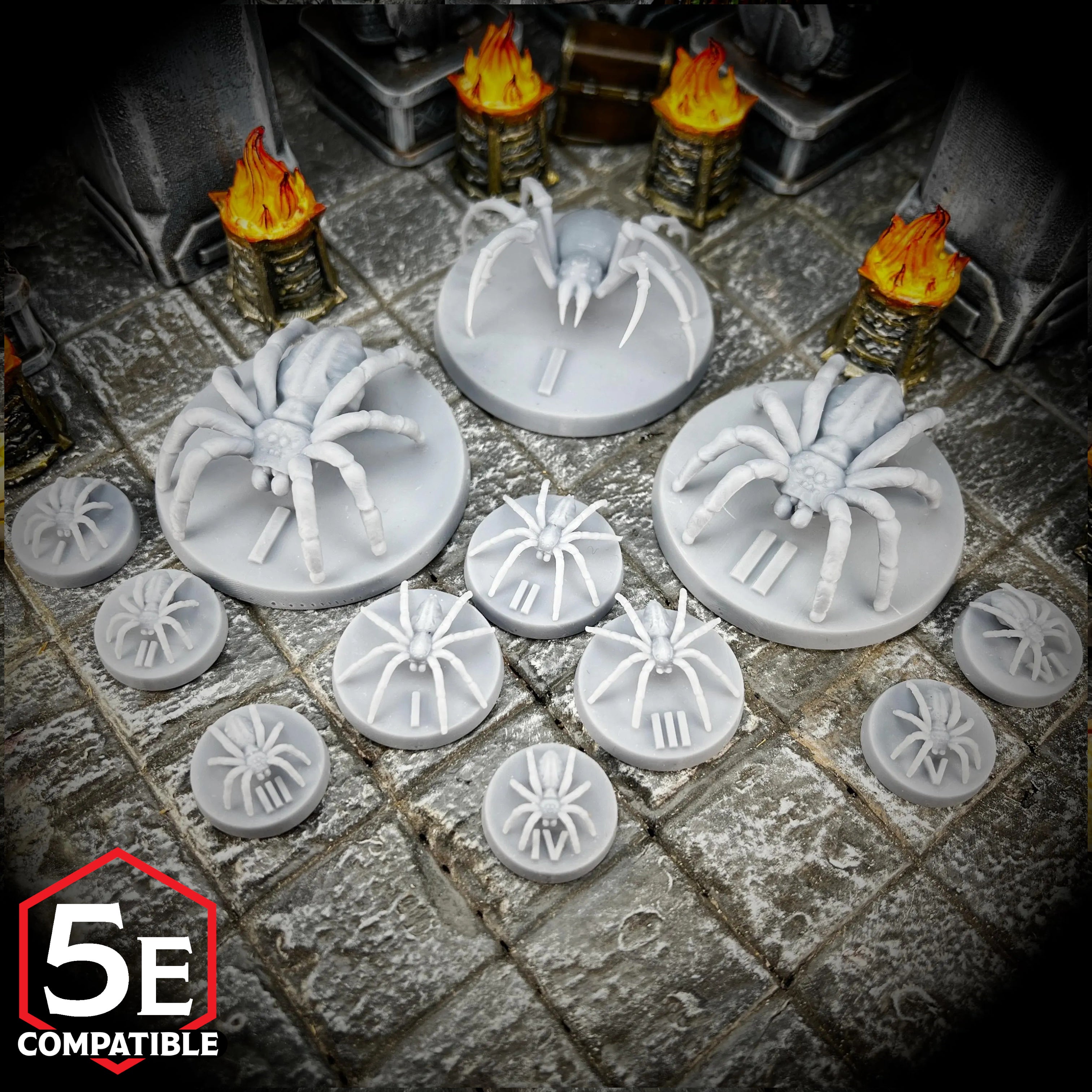 The highest quality, reasonably priced 28mm scale Spider Nest miniatures for Dungeons & Dragons, Pathfinder, GURPS, and other TTRPGS!