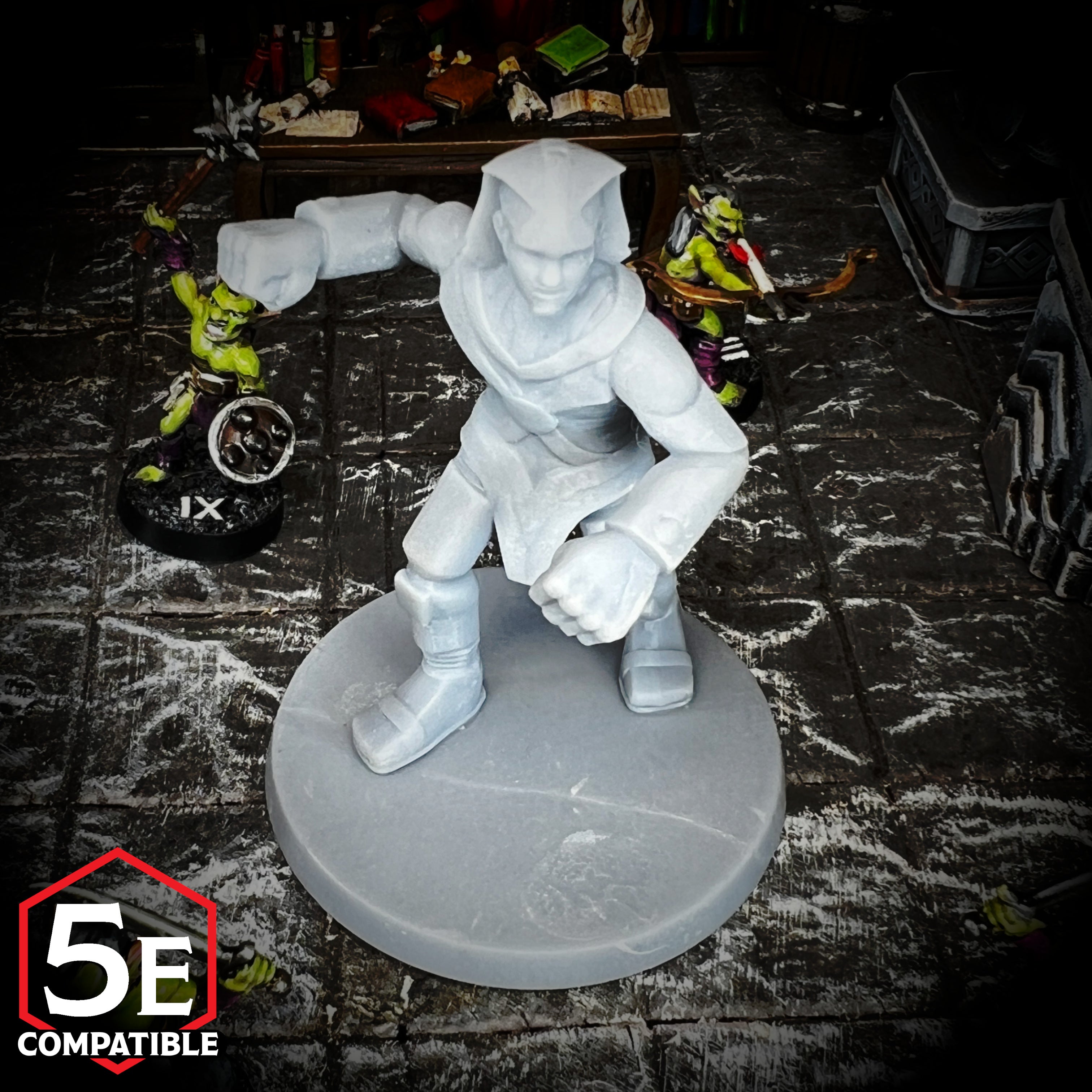 The highest quality, reasonably priced 28mm scale Stone Golem miniatures for Dungeons & Dragons, Pathfinder, GURPS, and other TTRPGS!