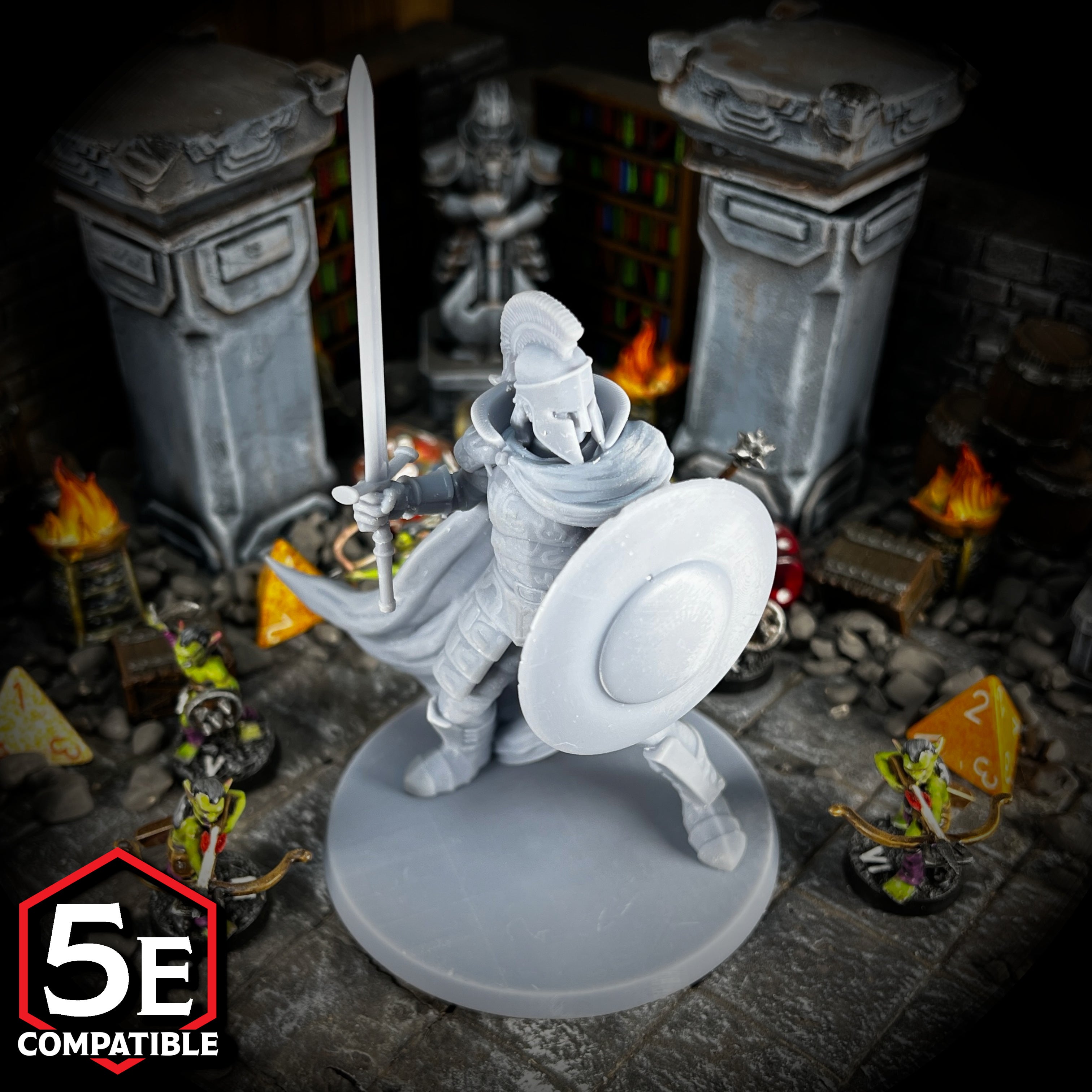 The highest quality, reasonably priced 28mm scale Storm Giant Female miniatures for Dungeons & Dragons, Pathfinder, GURPS, and other TTRPGS!