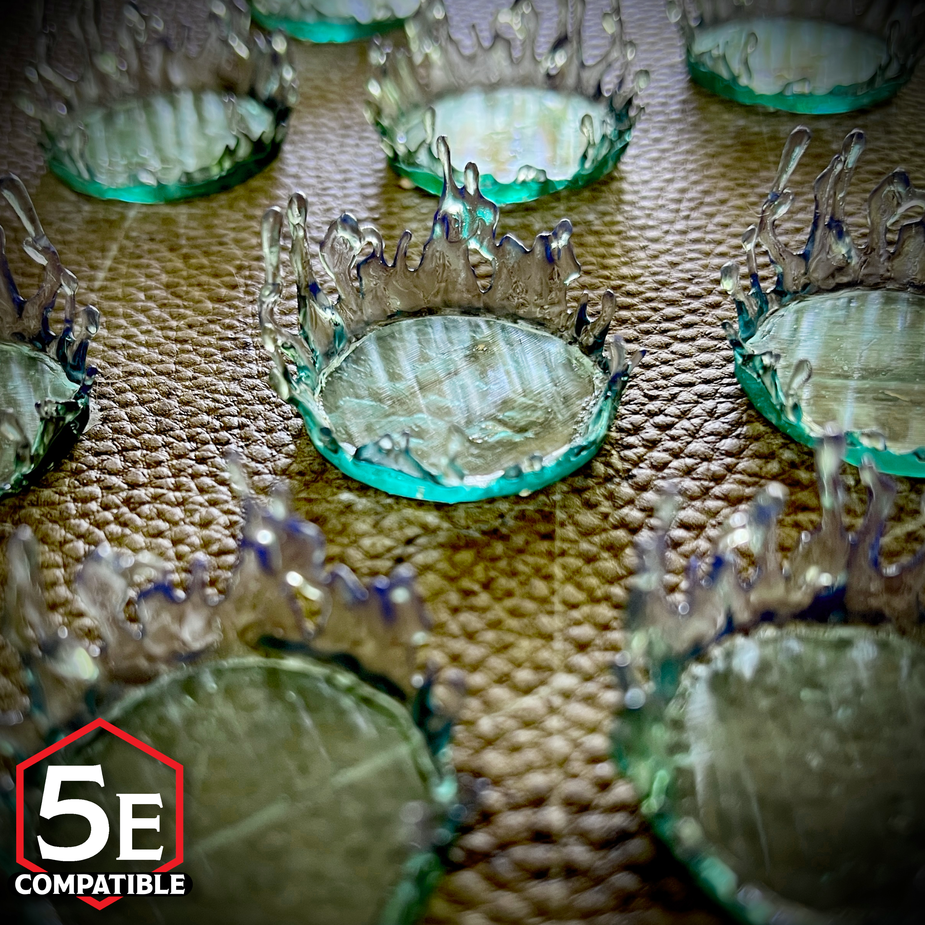 The highest quality, reasonably priced 28mm scale Swamp Water Base Ornament miniatures for Dungeons & Dragons, Pathfinder, GURPS, and other TTRPGS!