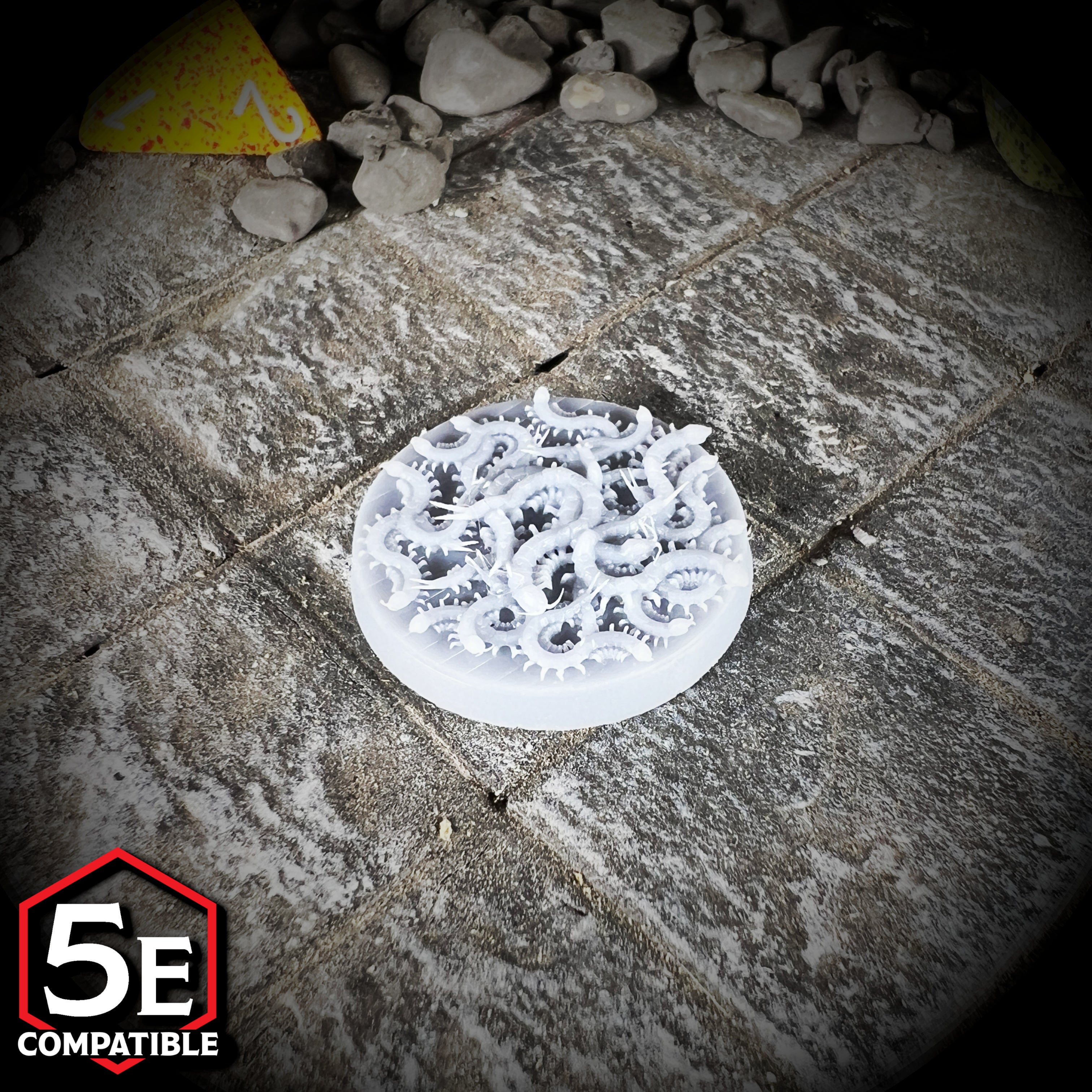 The highest quality, reasonably priced 28mm scale Swarm of Centipedes miniatures for Dungeons & Dragons, Pathfinder, GURPS, and other TTRPGS!