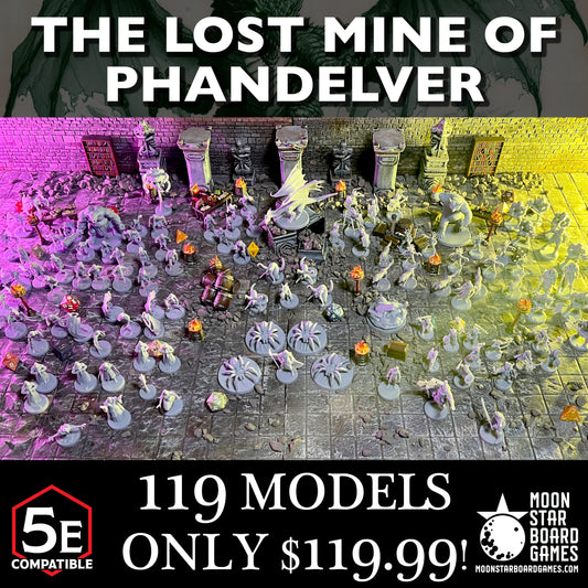 The highest quality, reasonably priced 28mm scale The Lost Mine of Phandelver miniatures for Dungeons & Dragons, Pathfinder, GURPS, and other TTRPGS!