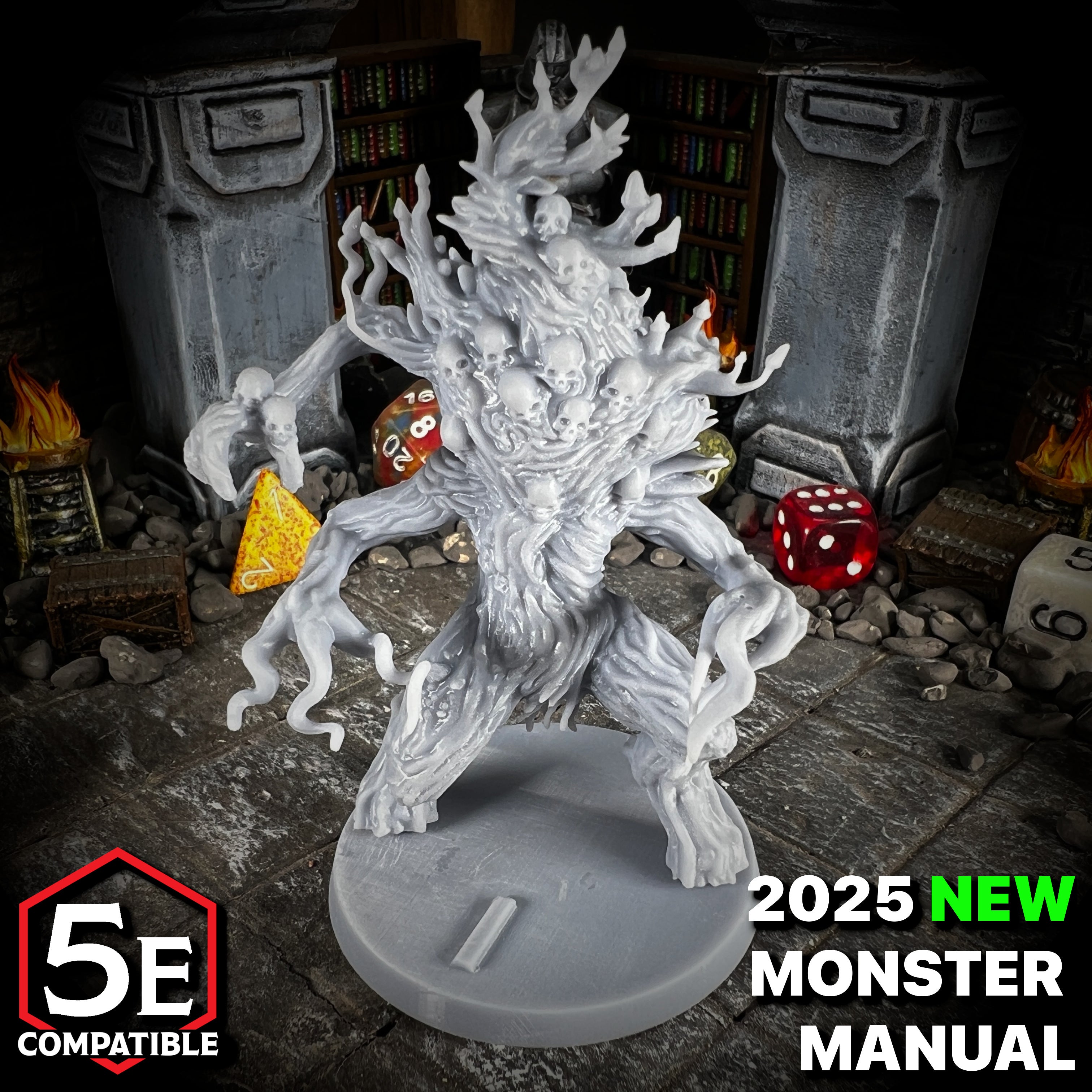 The highest quality, reasonably priced 28mm scale Violet Fungus Necrohulk miniatures for Dungeons & Dragons, Pathfinder, GURPS, and other TTRPGS!