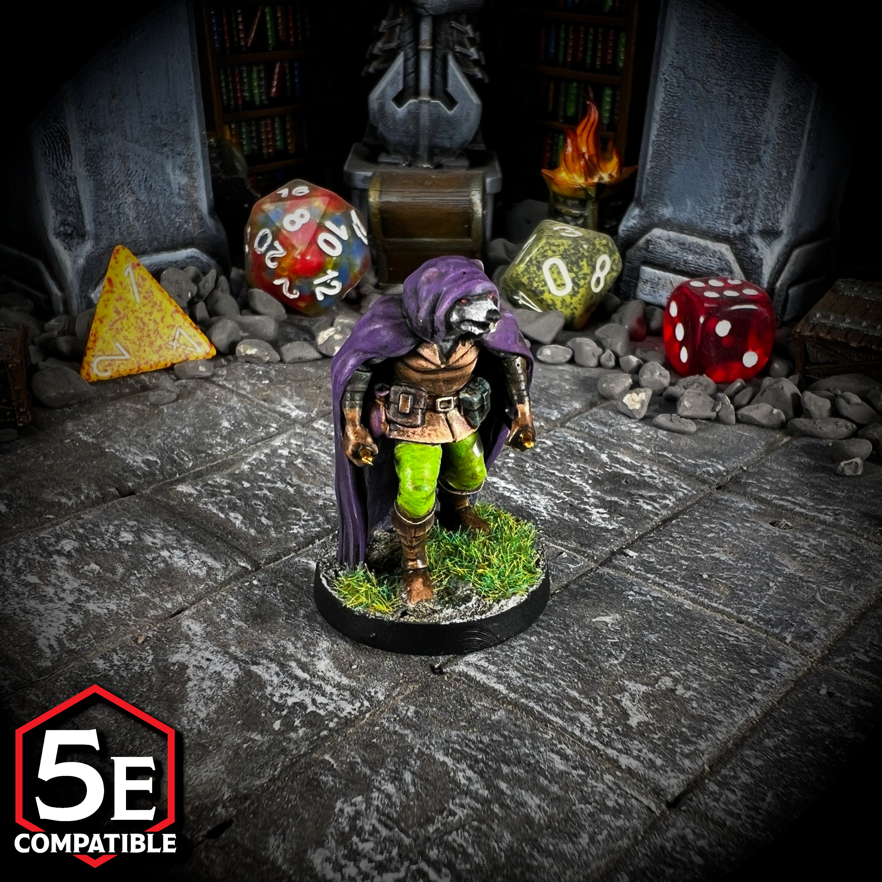 The highest quality, reasonably priced 28mm scale Wererat miniatures for Dungeons & Dragons, Pathfinder, GURPS, and other TTRPGS!