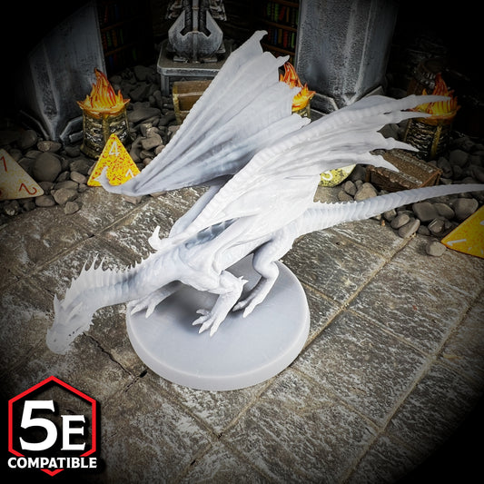 The highest quality, reasonably priced 28mm scale Young Green Dragon Venomfang miniatures for Dungeons & Dragons, Pathfinder, GURPS, and other TTRPGS!