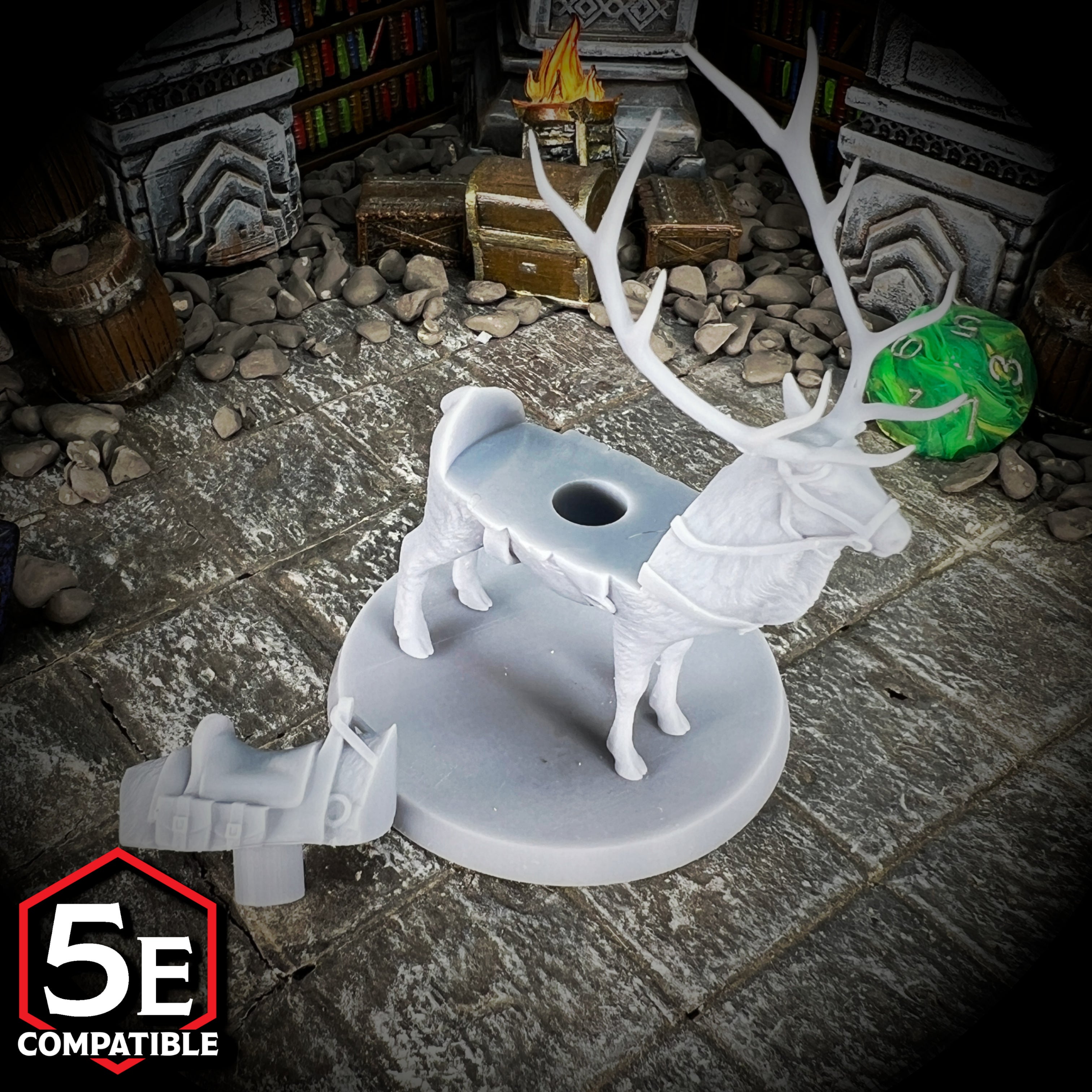 The highest quality 🎯, reasonably priced 💅🏾 Elk Transformer Mount miniatures for Dungeons & Dragons, Pathfinder, GURPS, and other TTRPGS 🧙‍♂️🧟‍♀️🧜🏽‍♀️🧛🏽‍♂️!
