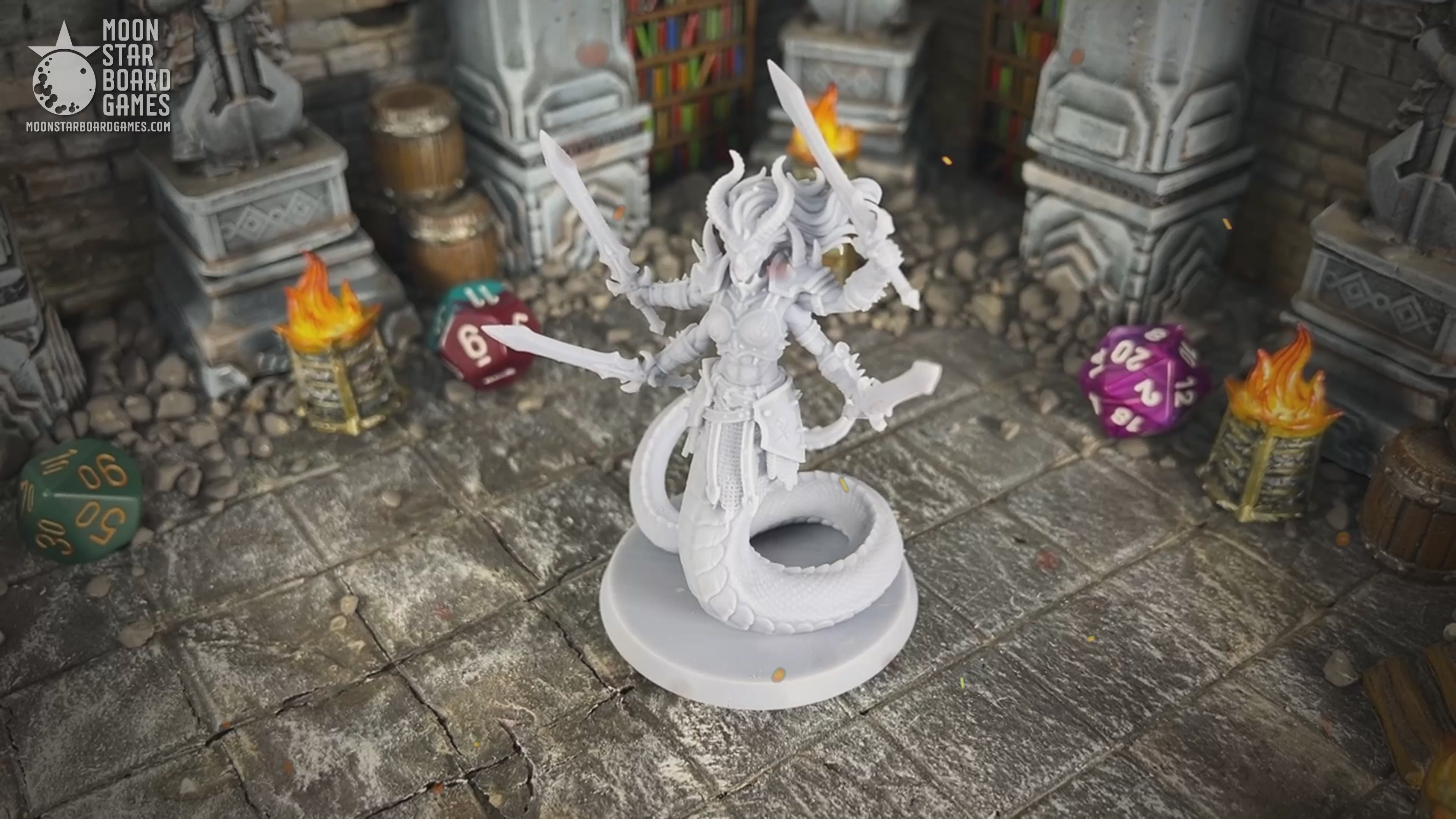 Marilith - 28mm 32mm DND Miniatures D&D Minis Dungeons and Dragons