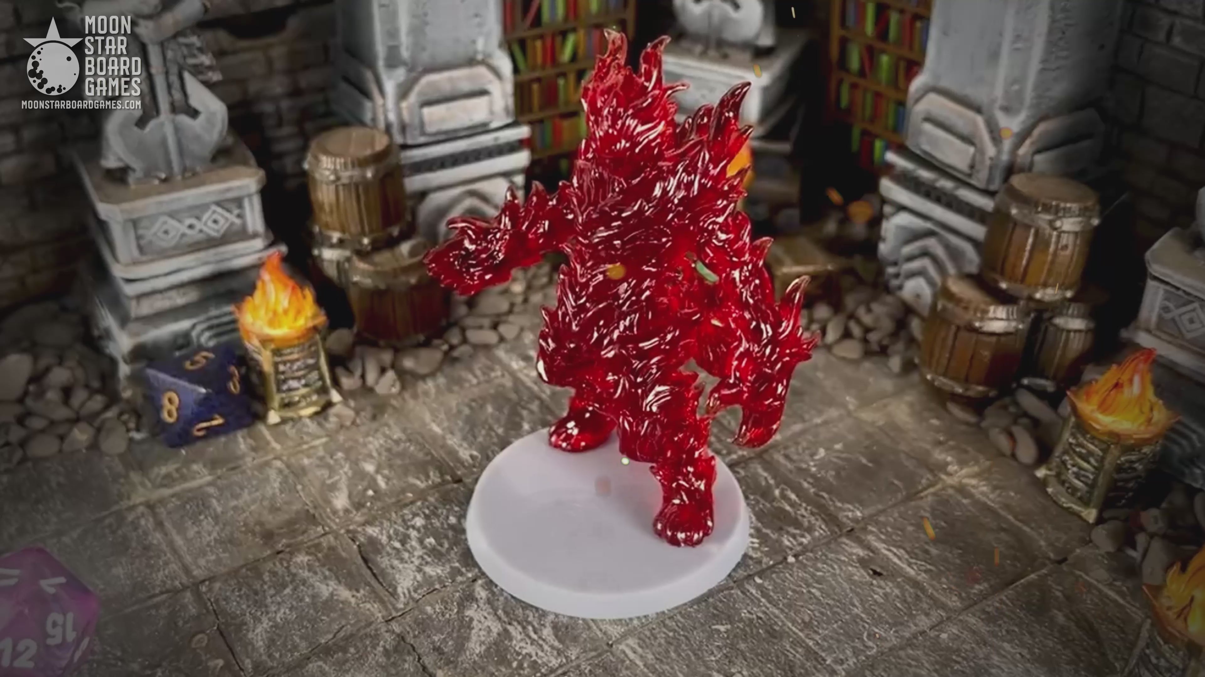 Fire Elemental - 28mm 32mm DND Miniatures D&D Minis Dungeons and Dragons