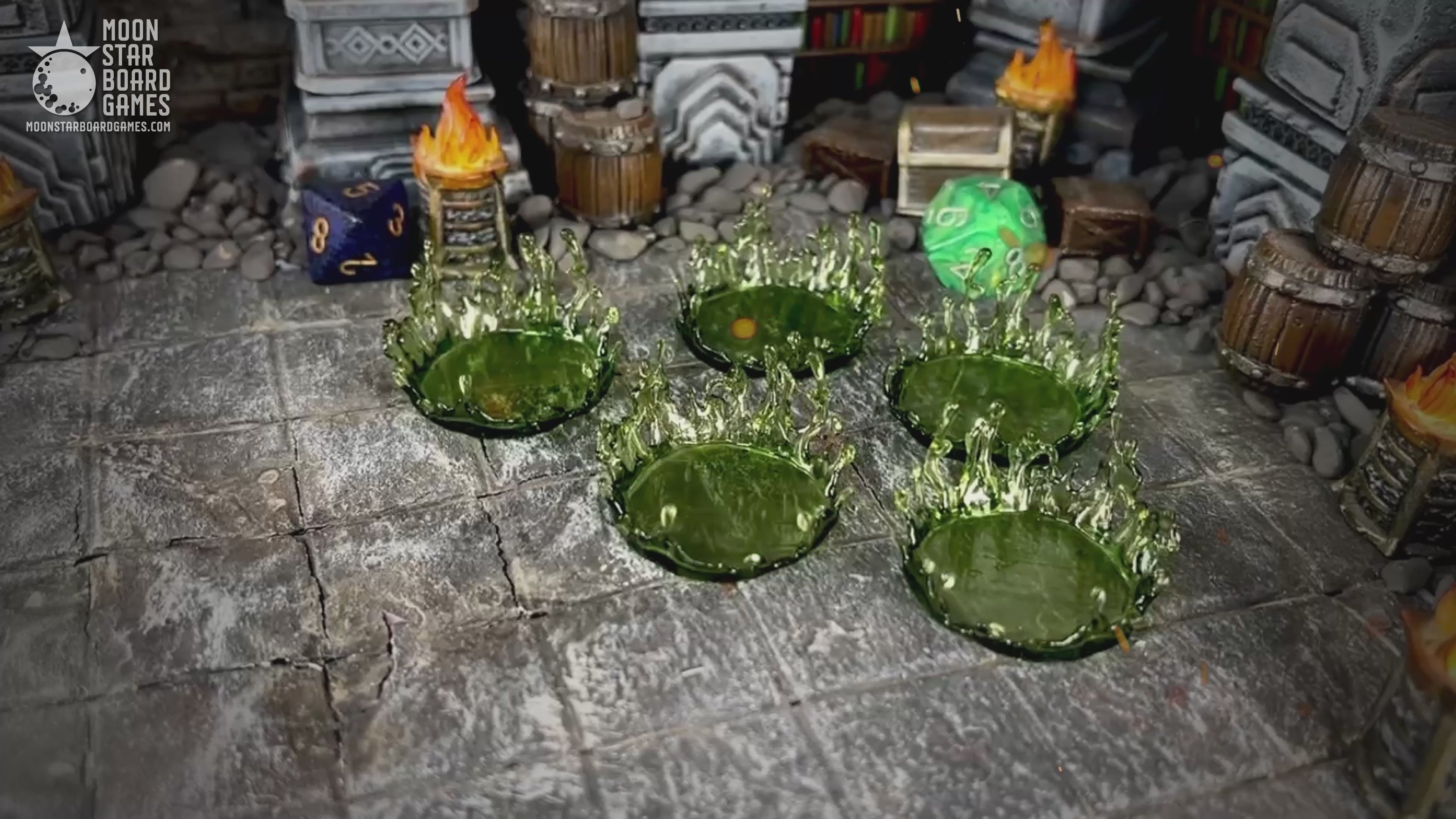 Poison Status Effect - 28mm 32mm DND Miniatures D&D Minis Dungeons and Dragons
