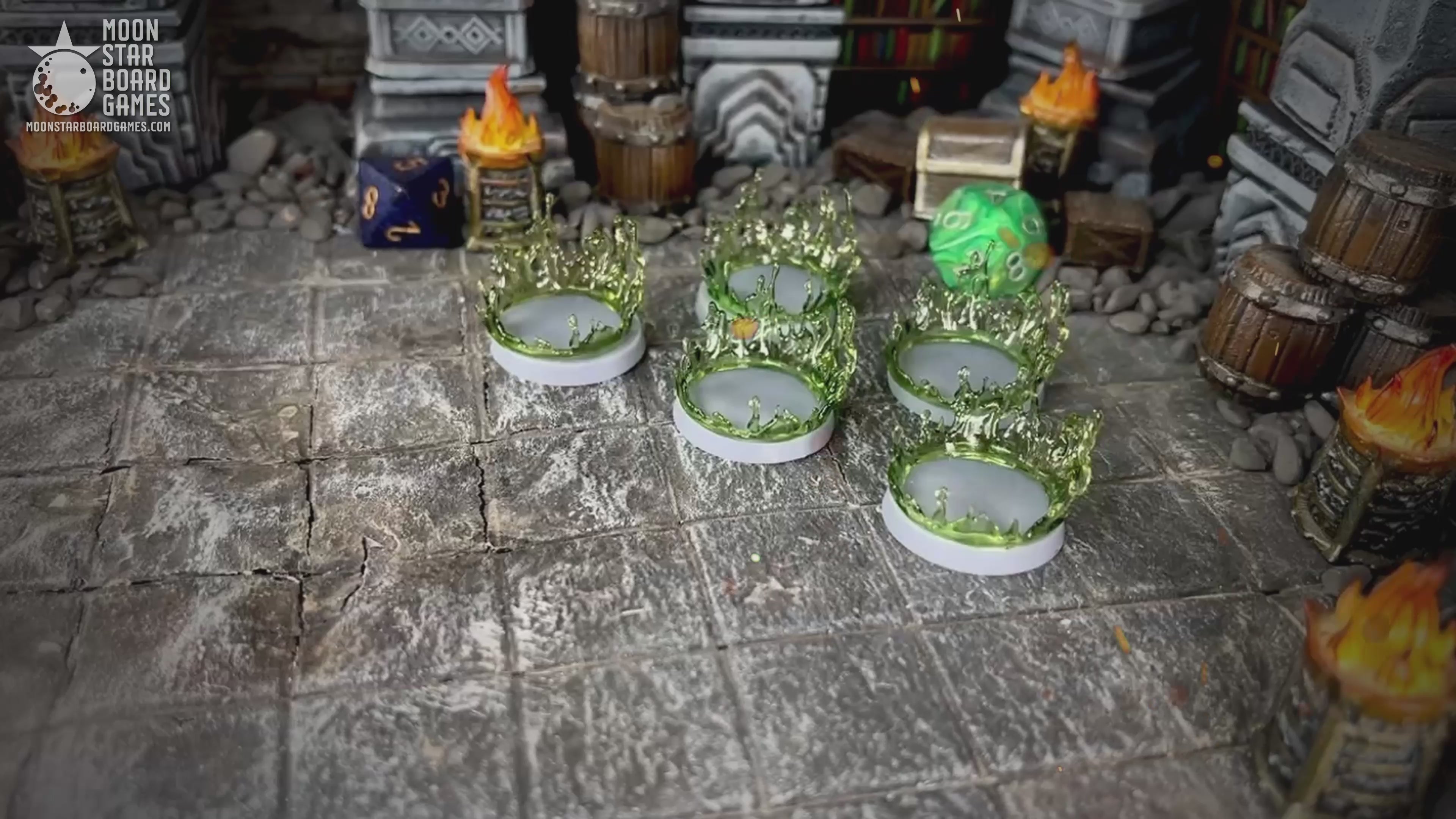 Poison AccuBASE - 28mm 32mm DND Miniatures D&D Minis Dungeons and Dragons